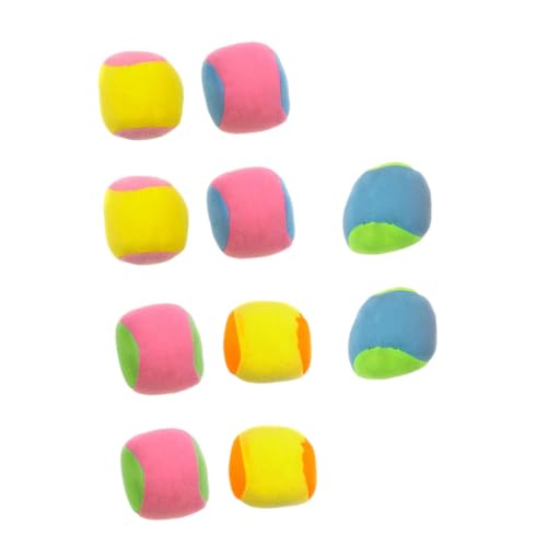 Garneck 10 Stück GOO-Ball brausetabletten Sport Activity für spielwaren für draußen Activity spielsachen Kinderzubehör Fangbälle werfen Stoff Colorful von Garneck