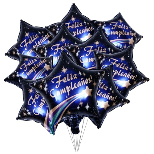Garneck 10 Stück Geburtstagsluftballons Dekorative Folienballons für Feierlichkeiten Passend für Innen und Außendekoration Ribbons und Stickern Garneck 10 Stück Geburtstagsluftballons Dekorative Folienballons für Feierlichkeiten Passend für Innen und Außendekoration Ribbons und Stickern von Garneck