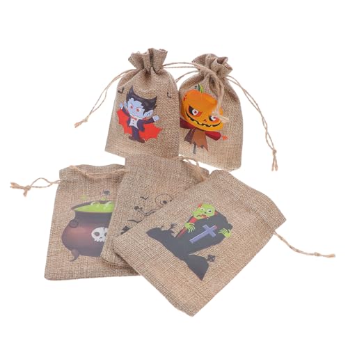 Garneck 10 Stück Halloween-Süßigkeitsbeutel Süßigkeitentüten für Partys Drawschnell -Goodie -Taschen Kürbis Jutesäcke Leckerlibeutel mit Kordelzug Goody Bags Bettwäsche aus Baumwolle Garneck 10 Stück Halloween-Süßigkeitsbeutel Süßigkeitentüten für Partys Drawschnell -Goodie -Taschen Kürbis Jutesäcke Leckerlibeutel mit Kordelzug Goody Bags Bettwäsche aus Baumwolle von Garneck