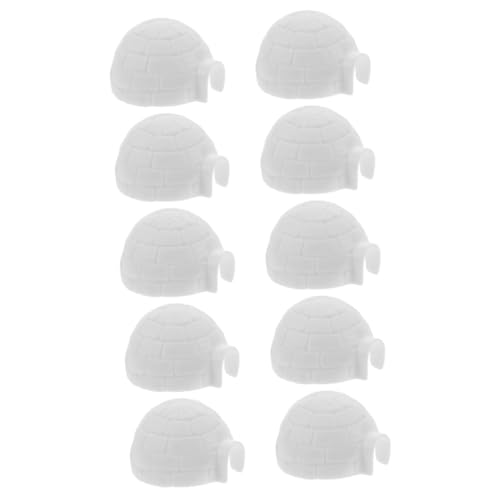 Garneck 10 Stück Icehouse Animal Model Figuren groß Häuser Polar- dekoratives Iglu-Modell Iglu-Figur Iglu-Dekorationen Iglu-Bildornament Plastik Weiß Garneck 10 Stück Icehouse Animal Model Figuren groß Häuser Polar- dekoratives Iglu-Modell Iglu-Figur Iglu-Dekorationen Iglu-Bildornament Plastik Weiß von Garneck
