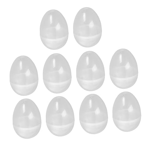 Garneck 10 Stück Klare Ostereier, Leer, Befüllbar, Ostereier, Kunststoff, Befüllbar, Kugel, Ornament, Ostern, Süßigkeitenboxen, Eierschale Für Spielzeug, Korbfüller, Füller Garneck 10 Stück Klare Ostereier, Leer, Befüllbar, Ostereier, Kunststoff, Befüllbar, Kugel, Ornament, Ostern, Süßigkeitenboxen, Eierschale Für Spielzeug, Korbfüller, Füller von Garneck