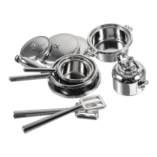 Garneck 10 Stück Küchenutensilien Teiliges Zubehör für Puppenhäuser Dekoration Leicht und Tragbar Rollenspiele und Sammler Garneck 10 Stück Küchenutensilien Teiliges Zubehör für Puppenhäuser Dekoration Leicht und Tragbar Rollenspiele und Sammler von Garneck