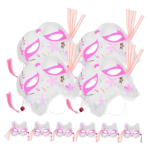 Garneck 10 Stück Leuchtende Fuchsmaske mit Led-lichteffekt Japanischer Halbgesichts-animal Face Mask Plüsch Federdesign Bequeme Größe als Kostüm-accessoire für Halloween Cosplay-partys Garneck 10 Stück Leuchtende Fuchsmaske mit Led-lichteffekt Japanischer Halbgesichts-animal Face Mask Plüsch Federdesign Bequeme Größe als Kostüm-accessoire für Halloween Cosplay-partys von Garneck