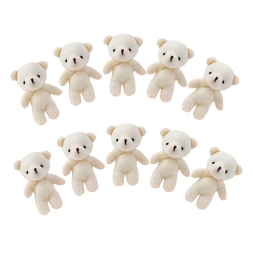 Garneck 10 Stück Mini Plüschspielzeug Weiche Tiny Bear Puppen für DIY Schlüsselanhänger Bouquets für Taschen Dekorationen und Garneck 10 Stück Mini Plüschspielzeug Weiche Tiny Bear Puppen für DIY Schlüsselanhänger Bouquets für Taschen Dekorationen und von Garneck