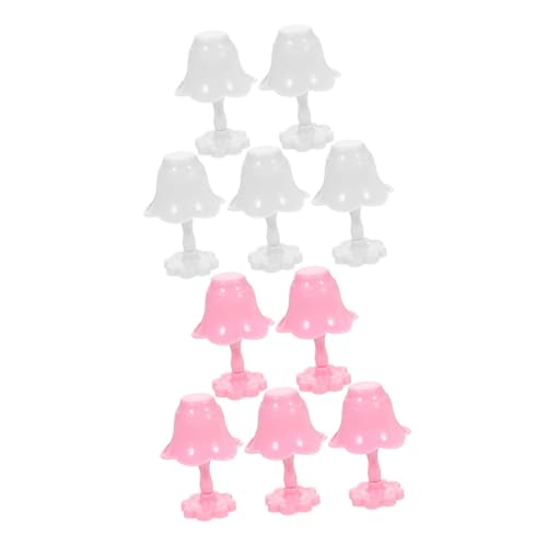 Garneck 10 Stück Miniaturisierte Tischlampe für Puppenhaus Teiliges für DIY Spielzeuge und Kinderzimmerdekoration Schreibtischlampe für Miniaturszenen von Garneck