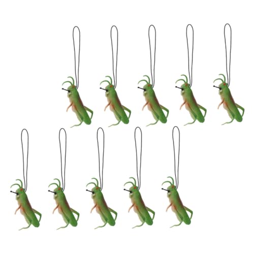 Garneck 10 Stück Modellspielzeug Partygeschenk Tiermodell Für Tierfiguren Für Kleinkinder Simulation Heuschrecken Tierspielzeug Partygeschenke Künstliches Tier von Garneck