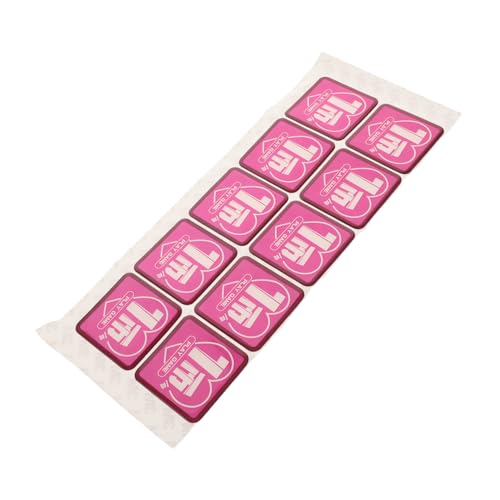 Garneck 10 Stück Münzzähletikettenaufkleber Regengeldimitation Piratenparty Schatz Lernspielzeug Chinesische Jahresmünzen Token Spielgeld Requisitengeld Patricks Day Register Rosy Plastic von Garneck