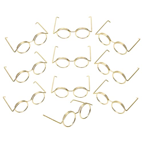 Garneck 10 Stück Puppenbrille Damen Puppenhaus-Brille Überraschungsspielzeug Für Mädchen Plüsch Puppenspielzeug Miniatur Neon Puppenzubehör Mädchen Golden Metall Garneck 10 Stück Puppenbrille Damen Puppenhaus-Brille Überraschungsspielzeug Für Mädchen Plüsch Puppenspielzeug Miniatur Neon Puppenzubehör Mädchen Golden Metall von Garneck
