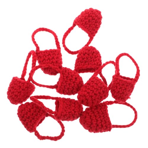 Garneck 10 Stück Puppenhandtasche Gehäkelte Tasche Klein Süße Handtaschen Miniatur-stricktasche Häkeltasche Süß Entzückende Puppentasche Gestrickte Tasche Garn Rot Garneck 10 Stück Puppenhandtasche Gehäkelte Tasche Klein Süße Handtaschen Miniatur-stricktasche Häkeltasche Süß Entzückende Puppentasche Gestrickte Tasche Garn Rot von Garneck