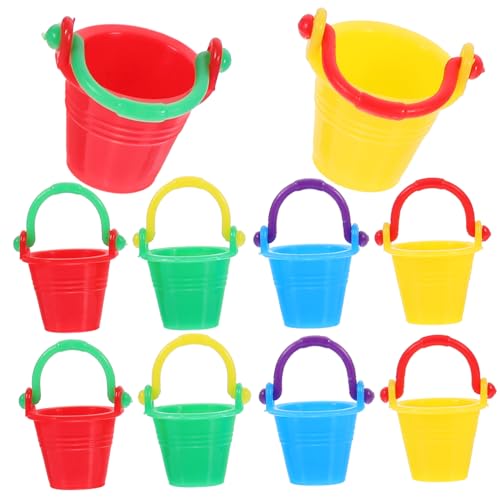 Garneck Hausornament – ​​10 Mini-Eimer Für Miniaturspielzeug Kreatives Dekoratives Kinderspielzeug von Garneck