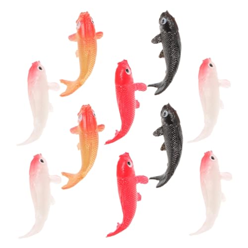 Garneck 10 Stück Puppenhaus-Modell Simulieren Winzig Tank Ornament Mini-Aquarium Realistisch Künstlich Figur Schwebend Mikro Simulation Miniatur Plastik Garneck 10 Stück Puppenhaus-Modell Simulieren Winzig Tank Ornament Mini-Aquarium Realistisch Künstlich Figur Schwebend Mikro Simulation Miniatur Plastik von Garneck