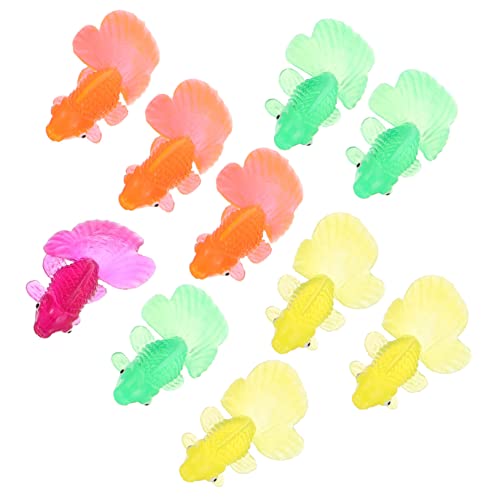 Garneck 10 Stück Puppenhaus-Modell winzige Plastiktiere Minifisch für Puppenhaus simulierter Fisch Mini -Tierfiguren Miniaturfisch Puppenhauszubehör falscher Karpfen von Garneck
