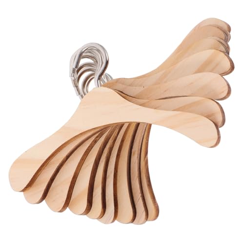 Garneck 10 Stück Puppenkleiderbügel aus Holz Halle Miniaturpuppenaufhänger Kleiderbügelpuppe puppenmöbel puppenbügel Kleiderbügel für Puppen Kleiderbügel für Babypuppen Hölzern Brown von Garneck