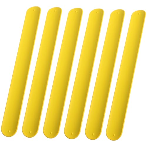 Garneck 10 Stück Silikonarmband Mädchen Schnappen Party Schlagarmbänder Masse Freundschaftsarmbänder Slap -armband Schlagarmbänder Für Gelbe Gunst Yellow Garneck 10 Stück Silikonarmband Mädchen Schnappen Party Schlagarmbänder Masse Freundschaftsarmbänder Slap -armband Schlagarmbänder Für Gelbe Gunst Yellow von Garneck