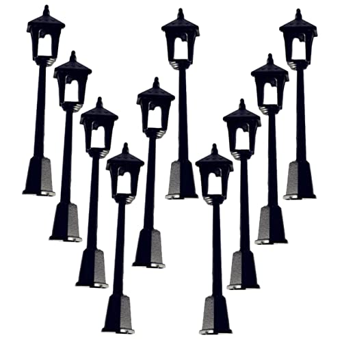 Garneck 10 Stück Simuliertes Straßenlaternenmodell Winzige LED Leuchten Puppenhauslichter Kleine Miniatur Straßenlaterne Weihnachtsstraßenlaternenmodell Rustikales Mini Garneck 10 Stück Simuliertes Straßenlaternenmodell Winzige LED Leuchten Puppenhauslichter Kleine Miniatur Straßenlaterne Weihnachtsstraßenlaternenmodell Rustikales Mini von Garneck