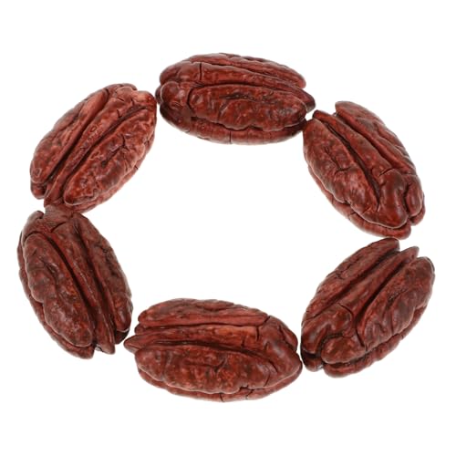 Garneck 10 Stück Simuliertes Walnussmodell Landschafts-Erdnuss-Ornament Mini Nüsse Mini-Food-Dekore Mini-Ornament Mini-DIY- gefälschte Nuss realistisch Miniatur-Erdnuss Harz Kaffee von Garneck