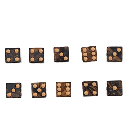 Garneck 10 Stück Spielwürfel Teiliges Lustiges Acryl Dice für Erwachsene für Spieleabende und Partys Robust und Tragbar Familienunterhaltung von Garneck