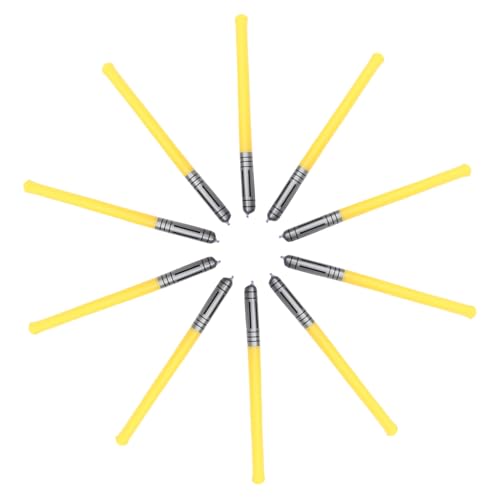 Garneck 10 Stück Teiliges Aufblasbares Lichtschwert Gelb Sichere PVC Materialien Leichtes Cosplay Partyspielzeug für Poolpartys Geburtstagsfeiern und Outdoor Spaß von Garneck