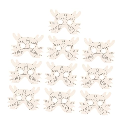 Garneck 10 Stück Teiliges DIY Papiermasken Set Drachenform zum Bemalen Kreativset für Malen Graffiti Basteln Fördert Fantasie und Kreativität Sicher und Stabil für Spiel und Kunst Garneck 10 Stück Teiliges DIY Papiermasken Set Drachenform zum Bemalen Kreativset für Malen Graffiti Basteln Fördert Fantasie und Kreativität Sicher und Stabil für Spiel und Kunst von Garneck
