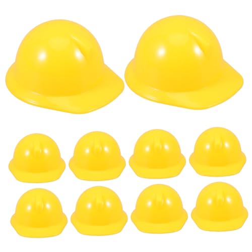 Garneck 10 Stück Teiliges Miniatur Bauhelm aus Robustem Kunststoff Dekorative Mini Hüte für Puppen und DIY Bastelprojekte Gelbe Mini Bauhüte für Party und Bausteinszenen Garneck 10 Stück Teiliges Miniatur Bauhelm aus Robustem Kunststoff Dekorative Mini Hüte für Puppen und DIY Bastelprojekte Gelbe Mini Bauhüte für Party und Bausteinszenen von Garneck
