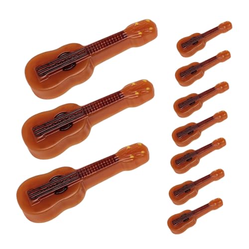 Garneck 10 Stück Teiliges Miniatur Gitarre Modell aus Resin Realistische Mini Gitarre Dekoration für Puppenhaus Langlebige Miniatur Musikinstrumente für Kreative Wohnaccessoires und Garneck 10 Stück Teiliges Miniatur Gitarre Modell aus Resin Realistische Mini Gitarre Dekoration für Puppenhaus Langlebige Miniatur Musikinstrumente für Kreative Wohnaccessoires und von Garneck