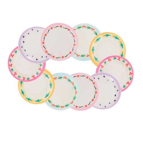 Garneck 10 Stück Teiliges Puppenhaus Geschirrset mit Miniaturplatten Realistische Spielküche für Interaktives Rollenspiel Charmante Dekoration für Puppenhaus oder Essbereich für Garneck 10 Stück Teiliges Puppenhaus Geschirrset mit Miniaturplatten Realistische Spielküche für Interaktives Rollenspiel Charmante Dekoration für Puppenhaus oder Essbereich für von Garneck