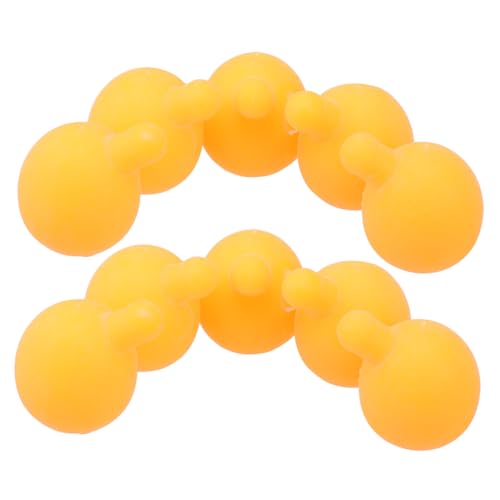 Garneck 10 Stück Zubehör für Puppenkernbälle matschige Formen Ball drücken Stressball lustig Squishy-Maker-Nachfüllung Squishy-Ball-Maker weiches Gummi Orange von Garneck