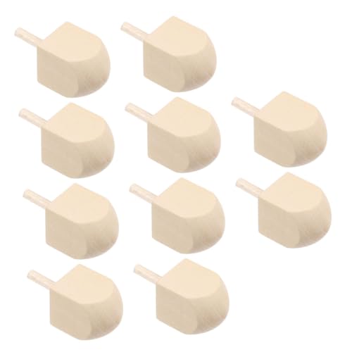 Garneck 10 Stück hölzerner Kreisel Chanukka-Dreidel aus Holz Kind Schüttgut unvollendet unbemalt Große Dreidel aus Holz Bausatz Ornament natürlich Lotusbaum Khaki Garneck 10 Stück hölzerner Kreisel Chanukka-Dreidel aus Holz Kind Schüttgut unvollendet unbemalt Große Dreidel aus Holz Bausatz Ornament natürlich Lotusbaum Khaki von Garneck