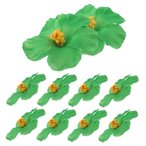 Garneck 10 Stück künstliche Hibiskusblüte Hibiskusblüten Tropische Blumen künstlich künstliche Tropische Blumen Kunstblumen Hawaii Hibiskusblumen Eva Green von Garneck