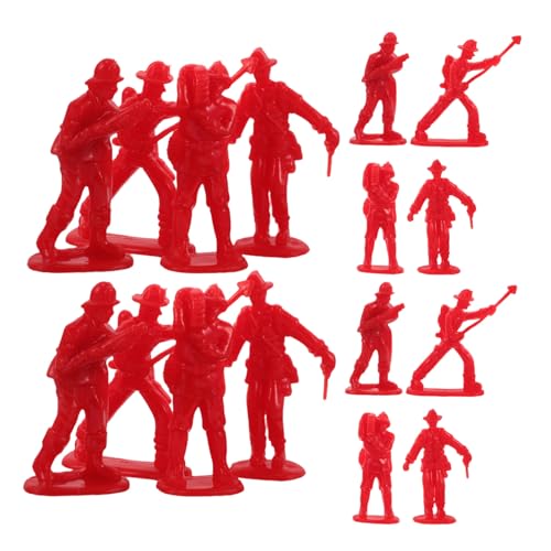 Garneck 100 Stück Feuerwehrmann Ornamente Feuerwehrauto Geburtstagsdekorationen Feuerwehrmann Modell Feuerwehrmann Actionfiguren Feuerwehrmann Partygeschenk Feuerwehrmann von Garneck