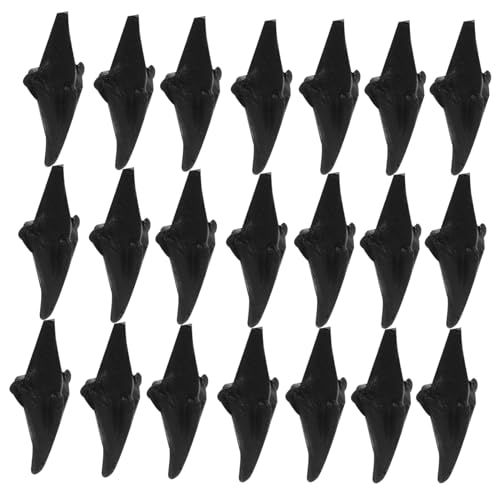 Garneck 100 Stück Kleines gelbes Hühnermaul DIY Tiervogel-Kükenschnabel Plüsch-Hühnerschnabel Sicherheitsschnäbel Bastelmund Kuscheltier Plüsch Huhn Hühnerschnabelmaske Plastik Black von Garneck