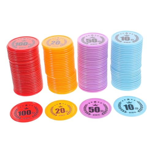 Garneck 100 Stück Mathe-Lehrmittel für aus Kunststoff Spielchips kleine Bingo -Marker kleine Chips Benehmen-Token Spielmünzen Plastik Garneck 100 Stück Mathe-Lehrmittel für aus Kunststoff Spielchips kleine Bingo -Marker kleine Chips Benehmen-Token Spielmünzen Plastik von Garneck