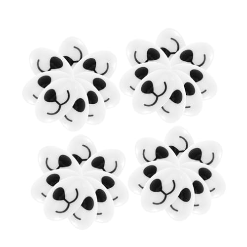 Garneck 100 Stück Nase Schneemannnase basteln Füllen Sie Stofftiere mit Sicherheitsmaterialien tierische Nase Zubehör für die Puppenherstellung Acryl Weiß von Garneck