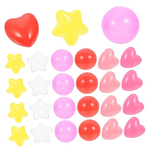 Garneck 100 Stück Sternförmige Ozeanbälle für Kreative Crush Bälle Herzform für Spielzelte Pools und Spielhäuser Vielseitiges Gelb Rosa und Transparent Garneck 100 Stück Sternförmige Ozeanbälle für Kreative Crush Bälle Herzform für Spielzelte Pools und Spielhäuser Vielseitiges Gelb Rosa und Transparent von Garneck