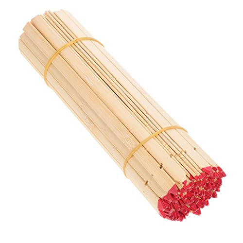 Garneck 100 Stück Wahrsage Bambusstäbe Feng Shui Ornament Glücksbringer Glücksbringer China Gongs Wahrsage Rohling Reichtumsstab Wahrsagestäbe Glücksbringer Tempel von Garneck