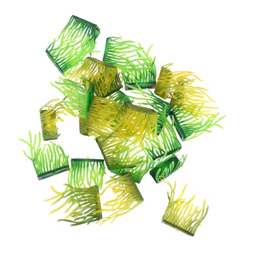 Garneck 100 Stück Wassergrasmodell Modell Grasbüschel Eisenbahnlandschaft Gras Kunstrasen Aus Kunststoff Künstliche Aquarienpflanzen Gefälschte Pflanzen Für Aquarium Plastik Green von Garneck