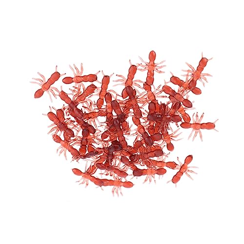 Garneck 100 Stück simulierte Ameisen Halloween Kleidung Halloween Costumes Funny Toys Halloween Party Raupe Falschgeld Halloween Deko Outdoor Streich Fehler Partygeschenke Brown von Garneck