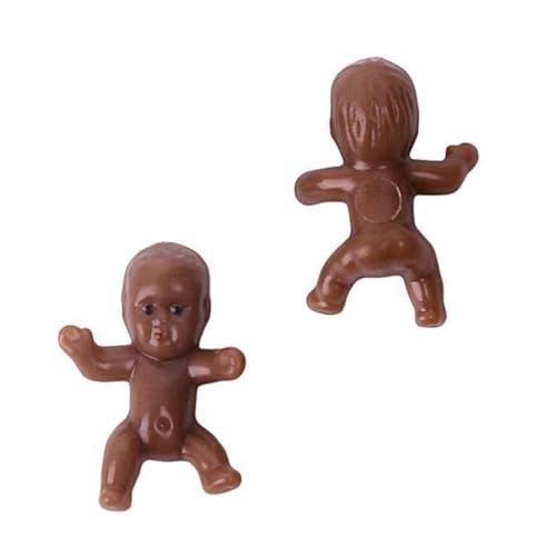 Garneck 100St Mini-Babys für Babyparty Mini-Dekor Dekorationen Spielset für Kleinkinder Mini-Puppen Kuchen Topper Ornament Gefälligkeiten für die Babyparty Partybedarf von Garneck
