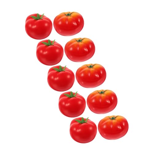 Garneck 10Stücke Künstliche Tomaten Realistische Gemüse Deko für Fotografie und Ausstellungen Lebensechte Simulation für Künstler und Tischdekoration von Garneck