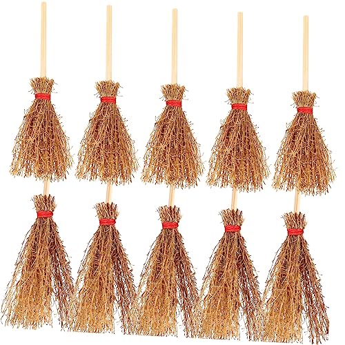 Garneck 10Stücke Miniaturbesen Teiliges aus Buchenholz Handgefertigte Dekoration für Puppenhäuser und Miniaturgärten Realistische Requisiten für Kreative DIY Projekte und Halloween Feiern Garneck 10Stücke Miniaturbesen Teiliges aus Buchenholz Handgefertigte Dekoration für Puppenhäuser und Miniaturgärten Realistische Requisiten für Kreative DIY Projekte und Halloween Feiern von Garneck