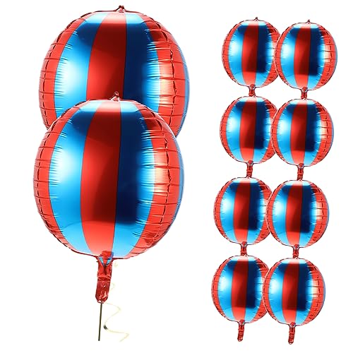 Garneck 10Stücke Rote und Blaue Streifen Folienballons für Geburtstagsfeiern für Hochzeiten und Partydekorationen Hochwertige Luftballons für Veranstaltungen Garneck 10Stücke Rote und Blaue Streifen Folienballons für Geburtstagsfeiern für Hochzeiten und Partydekorationen Hochwertige Luftballons für Veranstaltungen von Garneck