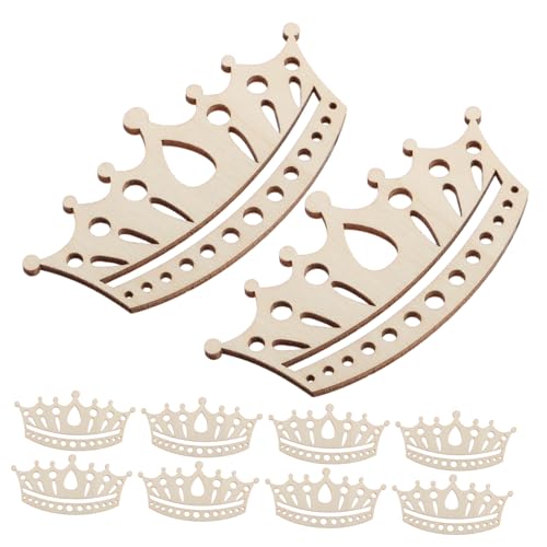 Garneck 10pcs Holzkronenausschnitte Craft Kit Für Kinder DIY -kunsthandwerk, Um Kreativität Und Kognitive Fähigkeiten Zu Fördern Garneck 10pcs Holzkronenausschnitte Craft Kit Für Kinder DIY -kunsthandwerk, Um Kreativität Und Kognitive Fähigkeiten Zu Fördern von Garneck