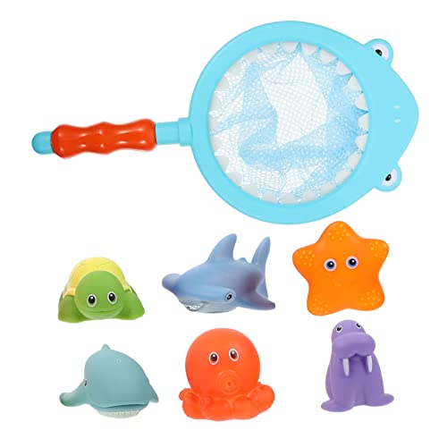 Garneck 11Stücke Teiliges Badespielzeug Farbwechselnde Schwimmtierchen für Kleinkinder Wasserspielzeug für Badewanne Pool und Strand Fördert Motorische Fähigkeiten und Spielspaß von Garneck
