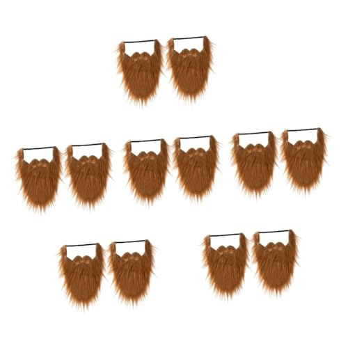 Garneck 12 Stck Halloween Teiliges Orangefarbenes Fake Selbstklebende Schnurrbärte Realistische Bartmasken für Erwachsene Cosplay Party Kostüm Zubehör von Garneck