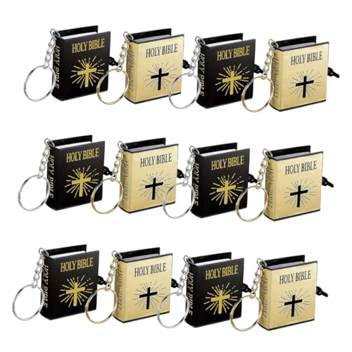 Garneck 12 Stück Bibel Schlüsselanhänger Miniatur Buch Dekoration Heilige Bibel Dekoration Miniatur Buch Hängendes Ornament Miniatur Buch Schlüsselanhänger Tasche Miniatur Buch Garneck 12 Stück Bibel Schlüsselanhänger Miniatur Buch Dekoration Heilige Bibel Dekoration Miniatur Buch Hängendes Ornament Miniatur Buch Schlüsselanhänger Tasche Miniatur Buch von Garneck