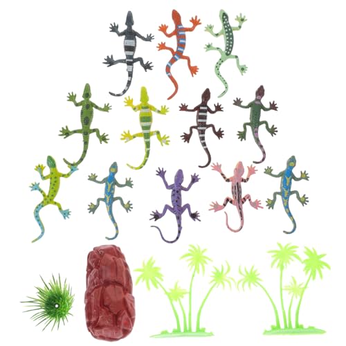 Garneck Spielzeugset – 12-teilige Simulierte Reptilienmodelle Für Kinder – Pädagogisches Tierspielzeug Schlangen- Und Eidechsenspielset von Garneck