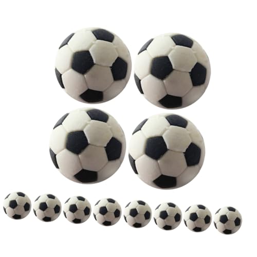 Garneck 12 Stück Fußballmodell Mini-Sportball-Statuen lebendige Mini-Fußbälle Puppenhaus-Fußbälle Mini-Fußball für Puppenhaus winzige Kugeln Mini-Hausfußball Gummi von Garneck
