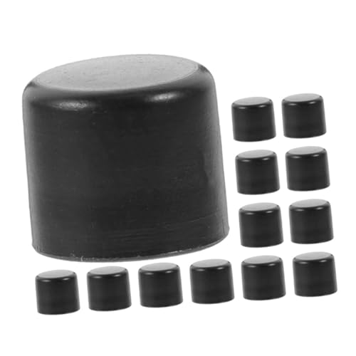 Garneck 12 Stück Kappe für die Tischfußballstange Kickerstangenkappen Stangenendkappen Tischfußballtische Tischstange Pole Ersatz-Kicker-Endkappen Abdeckung für Kickerstangen Plastik Black von Garneck