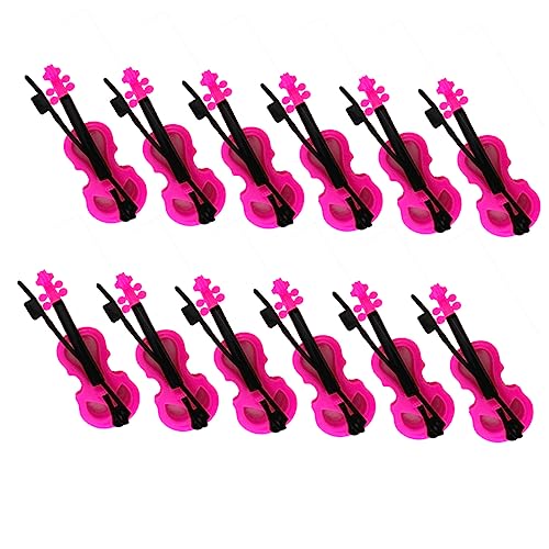 Garneck 12 Stück Mini -Geigenspielzeug Zubehör für Spielhäuser Miniatur-Geigenmodelle Simulationsgeigenspielzeug Modelle von Musikinstrumenten Mini-Hausgeige Plastik Rosy Garneck 12 Stück Mini -Geigenspielzeug Zubehör für Spielhäuser Miniatur-Geigenmodelle Simulationsgeigenspielzeug Modelle von Musikinstrumenten Mini-Hausgeige Plastik Rosy von Garneck