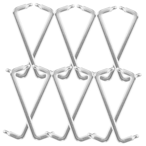 Garneck 12 Stück Mini-Schubladengriff Puppenhaus klein Zubehör Mikropuppe Miniatur Mini-Hausmöbelteile Mini-Türgriffe Tiny-House-Schubladengriffe Metall Silver von Garneck